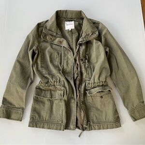 Madewell 100% Cotton Olive Utility Military Jacket - Size XS